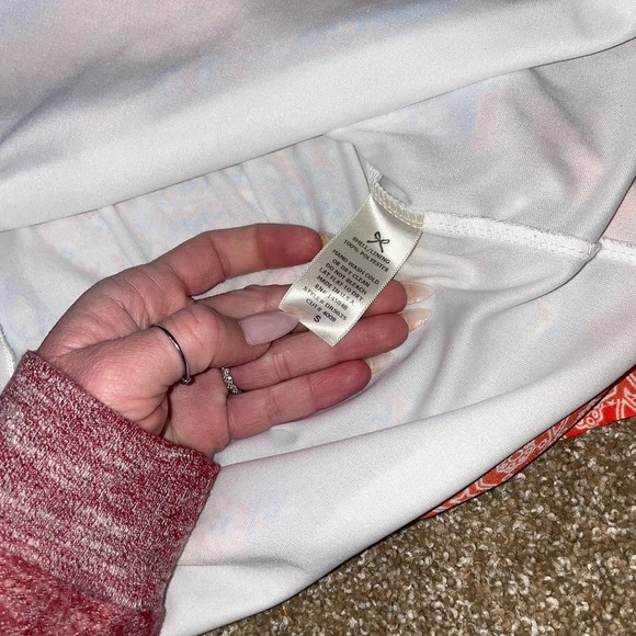 Everly Women's dress Orange Blue Boho Print A-line Size Sm Anthropologie sheath - Picture 7 of 8